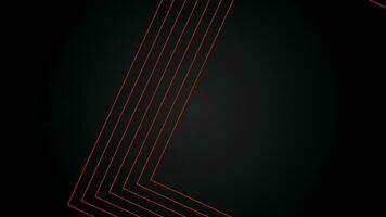 Dark futuristic wide abstract banner background with red lines pattern vector illustration