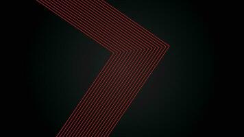 Dark futuristic wide abstract banner background with red lines pattern vector illustration