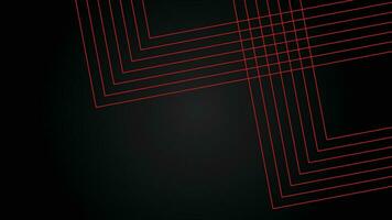 Dark futuristic wide abstract banner background with red lines pattern vector illustration