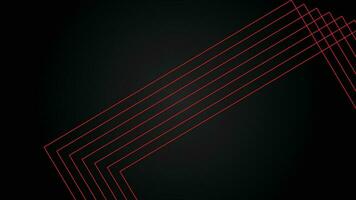 Dark futuristic wide abstract banner background with red lines pattern vector illustration