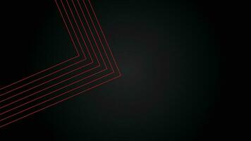 Dark futuristic wide abstract banner background with red lines pattern vector illustration