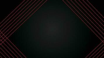 Dark futuristic wide abstract banner background with red lines pattern vector illustration