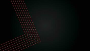 Dark futuristic wide abstract banner background with red lines pattern vector illustration