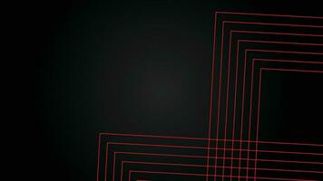 Dark futuristic wide abstract banner background with red lines pattern vector illustration