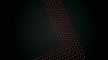 Dark futuristic wide abstract banner background with red lines pattern vector illustration