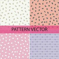 Pattern vector and background flowers pattern design