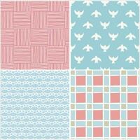 Pattern vector and background flowers pattern design
