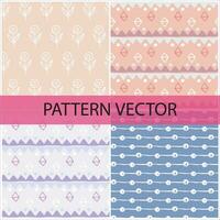 Pattern vector and background flowers pattern design