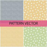 Pattern vector and background flowers pattern design