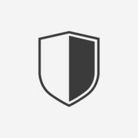 Shield icon vector. Security, Protection symbol vector