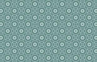Blue floral fabric design pattern vector