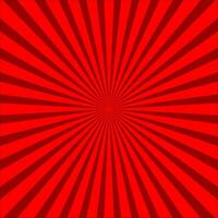 Red Sunburst pattern. sunrise background. Radial rays background. Retro sunburst background template vector