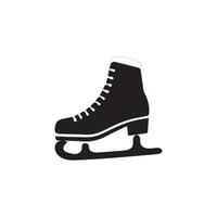 Ice skating icon in different style vector illustration. Ice Skates Glyph Icon designed in filled, outline, line and stroke style can be used for web, mobile, ui