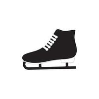 Ice skating icon in different style vector illustration. Ice Skates Glyph Icon designed in filled, outline, line and stroke style can be used for web, mobile, ui