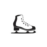 Ice skating icon in different style vector illustration. Ice Skates Glyph Icon designed in filled, outline, line and stroke style can be used for web, mobile, ui