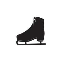 Ice skating icon in different style vector illustration. Ice Skates Glyph Icon designed in filled, outline, line and stroke style can be used for web, mobile, ui