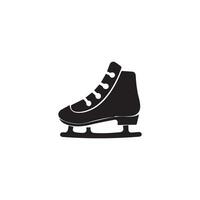 Ice skating icon in different style vector illustration. Ice Skates Glyph Icon designed in filled, outline, line and stroke style can be used for web, mobile, ui