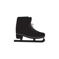 Ice skating icon in different style vector illustration. Ice Skates Glyph Icon designed in filled, outline, line and stroke style can be used for web, mobile, ui