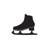 Ice skating icon in different style vector illustration. Ice Skates Glyph Icon designed in filled, outline, line and stroke style can be used for web, mobile, ui