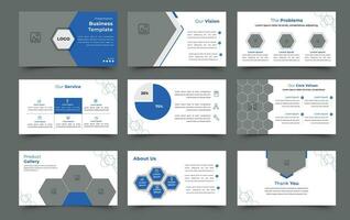 minimalist business layout template design vector