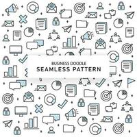 Seamless doodle pattern vector