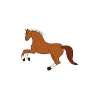 Brown color Horse Free Vector