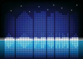 building city digital background vector