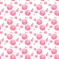 Watercolor round spots of pink paint, pixel dots pattern, design elements, text background. Seamless repeating pattern of spots in the form of a circle. Isolated png