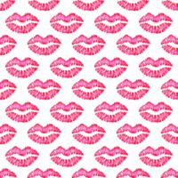 Watercolor pattern pink lips. Seductive mouth seamless allover print. Air kiss. Kiss of an angel. Template for advertising, banner, poster, content, web design, print. Isolated png