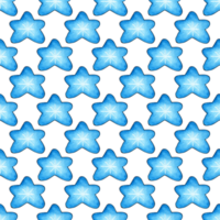 waterverf illustratie patroon van blauw hemel- lichamen. naadloos herhalen achtergrond met hand- getrokken sterren. sjabloon voor een ruimte banier of poster. elementen van ruimtevaart. geïsoleerd png