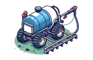 AI generated Sprayer farm tools illustration design or PNG