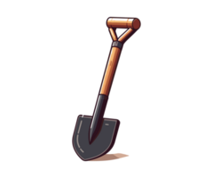 AI generated Hoe farm tools illustration design or PNG