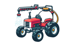 AI generated Sprayer farm tools illustration design or PNG