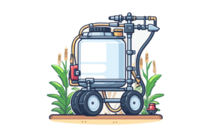 AI generated Sprayer farm tools illustration design or PNG