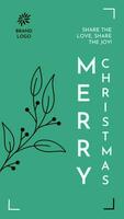 Green Christmas Greeting Instagram Story template