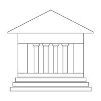 Museum icon vector