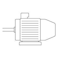 Electric motor icon vector