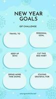 New Year Goals GIF Challenge Instagram Story template