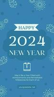 New Year Greeting Instagram Story template