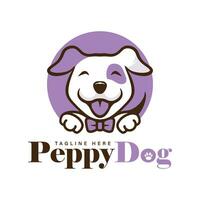 logo design template puppy dog vector