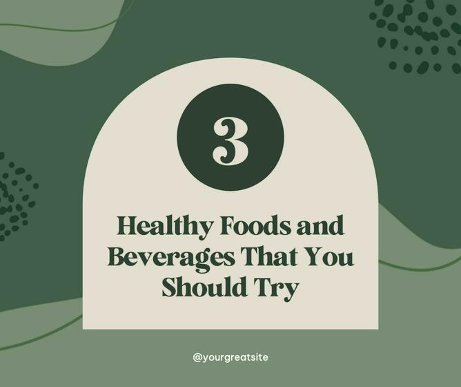 green healthy F&B carrousel facebook post template