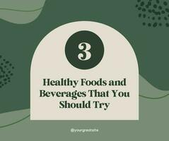 green healthy F&B carrousel facebook post template