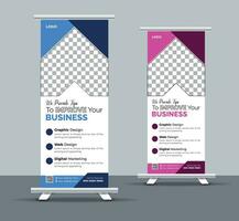 Promotional Roll up Banner design vector