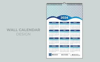 calendario diseño 2024 vector