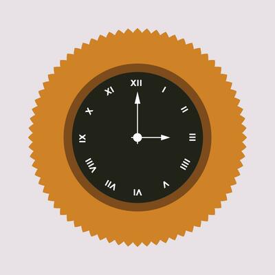 Clock Timer Vector design element.