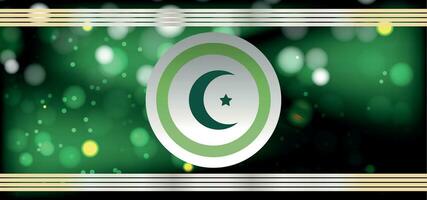 Pakistan independence day background vector