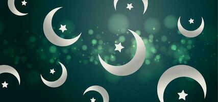 Pakistan independence day background vector