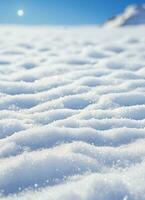 AI generated Snow texture background photo