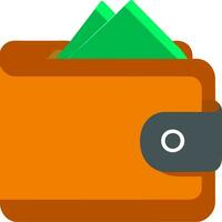 a wallet with money in it vector