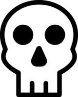 skull head icon vector